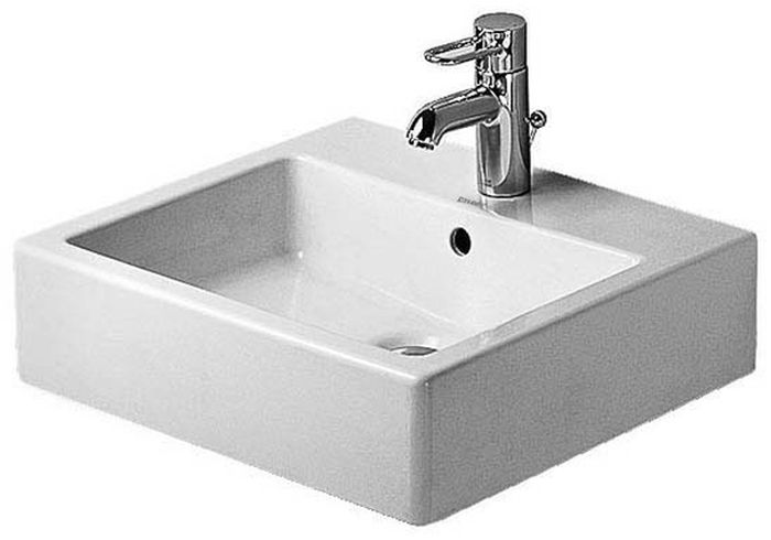 Duravit Vero mosdótál 50x47 cm négyszögletes beépíthető fehér 0454500000