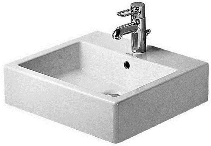 Duravit Vero mosdótál 50x47 cm négyszögletes klasszikus-mosdótálak fehér 0454500027