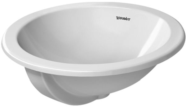 Duravit Architec mosdótál 47x47 cm kerek süllyesztett fehér 0468470000