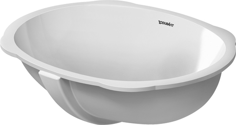 Duravit Santosa mosdótál 51x37.5 cm ovális alulról beépíthető fehér 0466510000