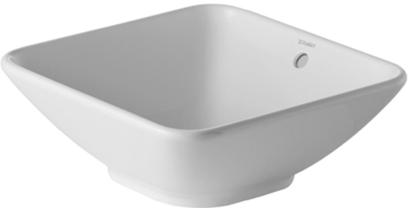 Duravit ME by Starck mosdótál 42x42 cm négyzet mosdótálak fehér 0333420000