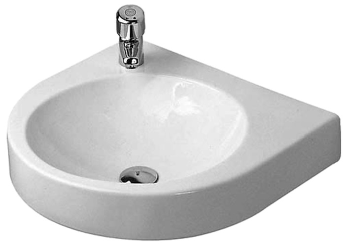 Duravit Architec mosdótál 57.5x52 cm félkör alakú klasszikus fehér 0449580000