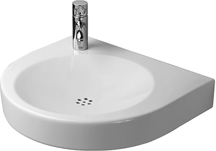 Duravit Architec mosdótál 57.5x52 cm félkör alakú klasszikus fehér 0443580000