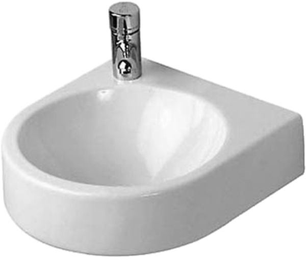 Duravit Architec mosdótál 38x36 cm félkör alakú klasszikus fehér 0766350000