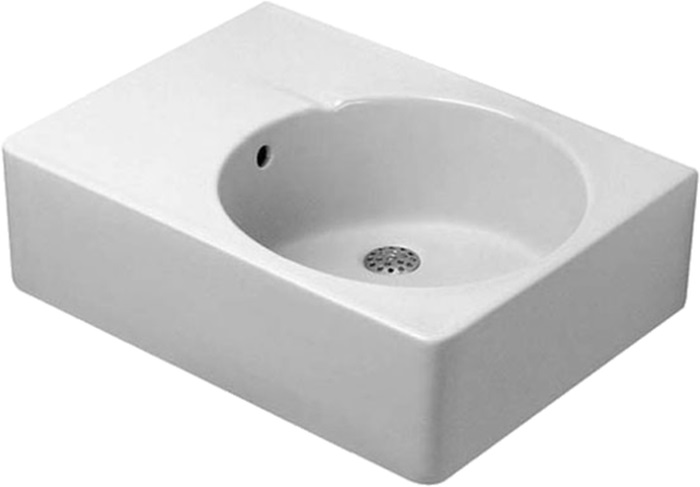 Duravit Design Classics mosdótál 61.5x46 cm négyszögletes klasszikus-beépíthető fehér 0685600000