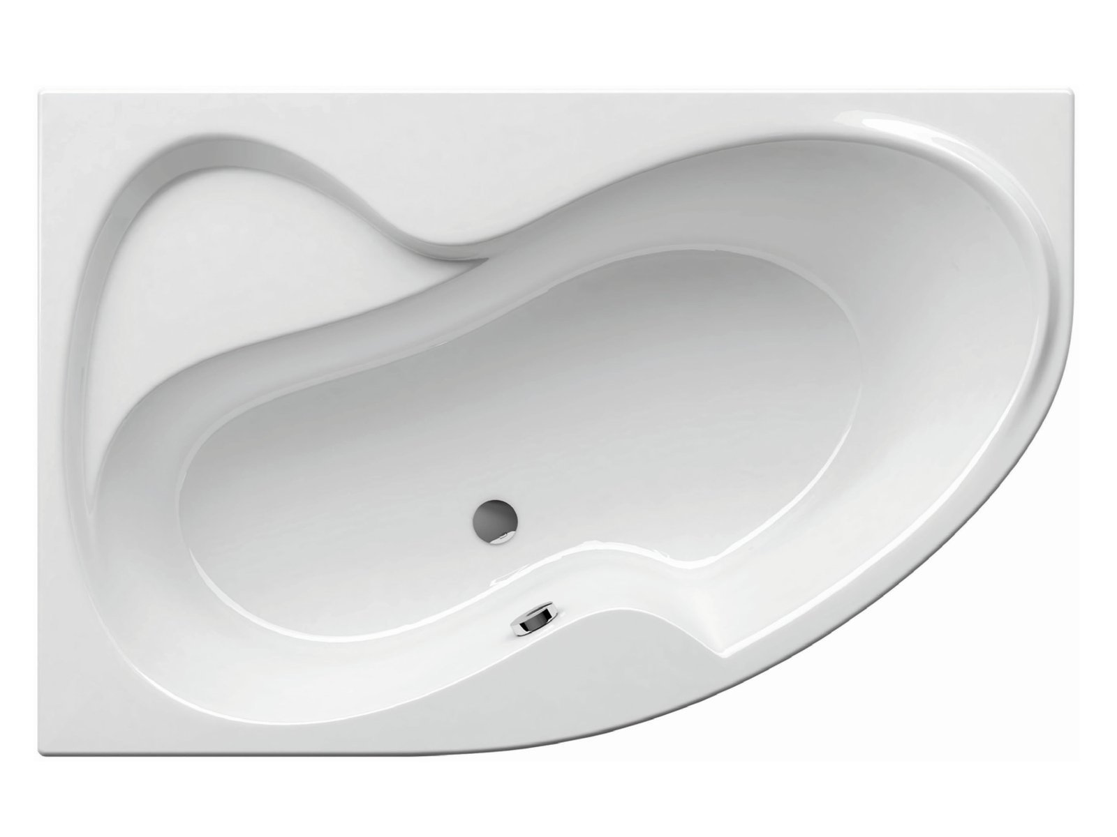 Ravak Rosa II sarokkád 170x105 cm baloldali fehér C221000000