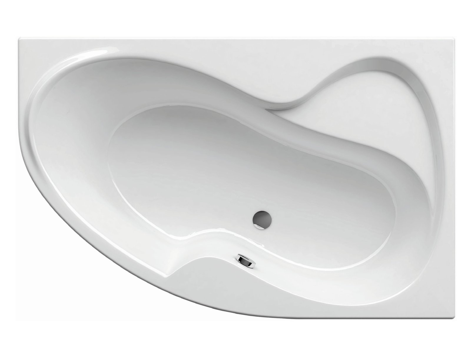 Ravak Rosa II sarokkád 170x105 cm jobboldali fehér C421000000