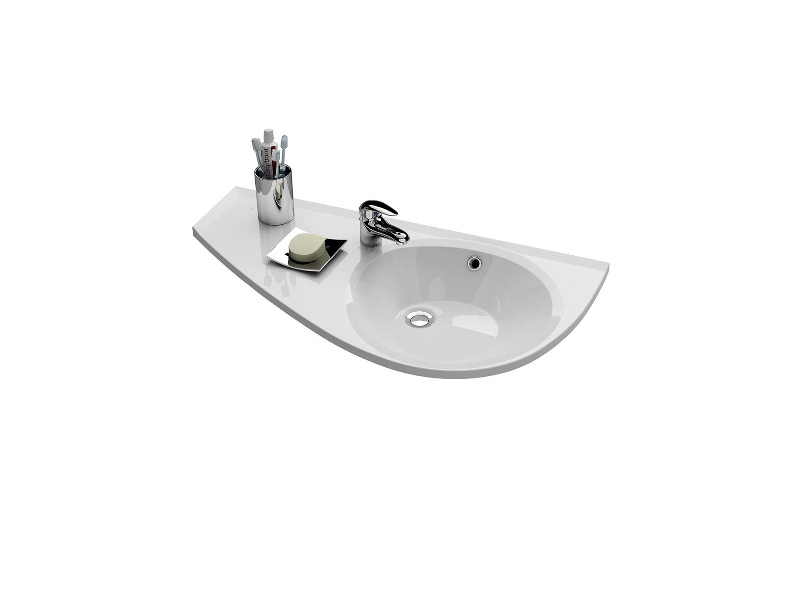 Ravak Avocado mosdótál 85x45 cm klasszikus fehér XJ1L1100000