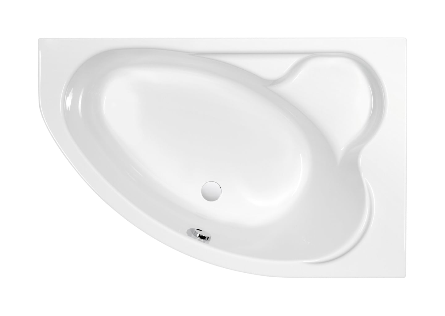 Cersanit Kaliope sarokkád 153x100 cm jobboldali fehér S301-025