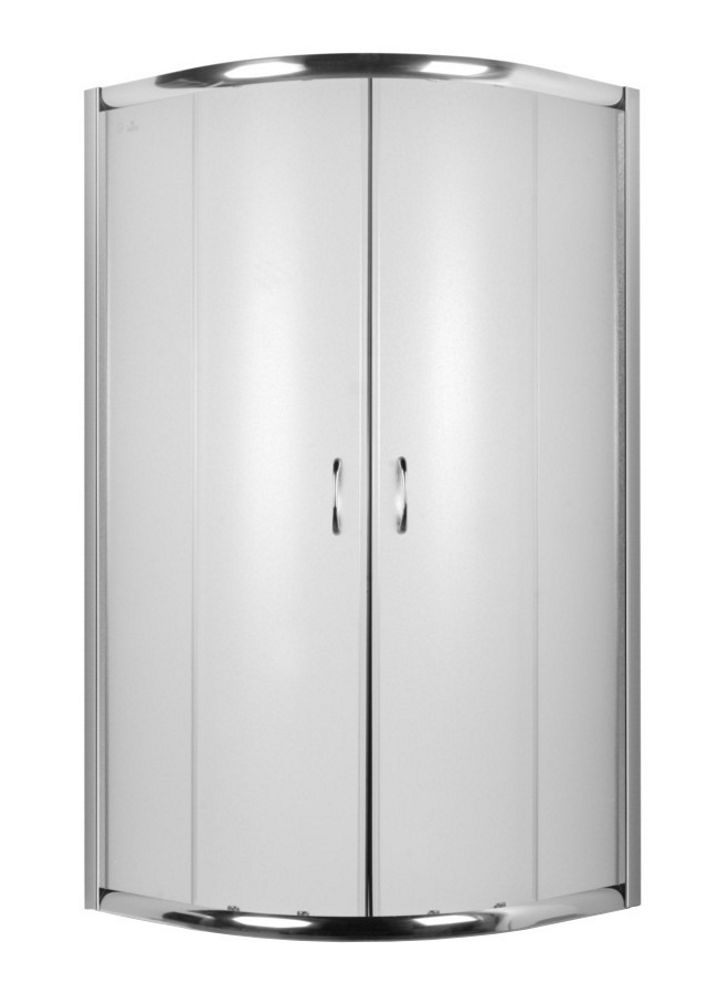 Deante Vanilla kabina prysznicowa półokrągła 90 cm chrom / szkło mrożone KTO751K