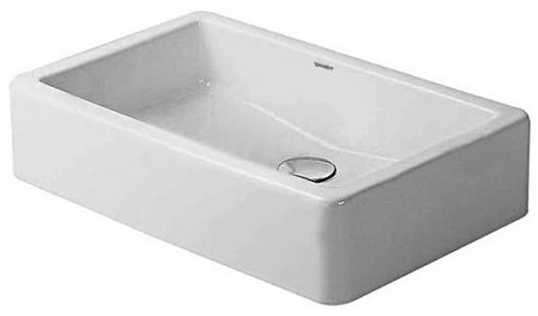 Duravit Vero mosdótál 60x38 cm négyszögletes mosdótálak fehér 04556000001