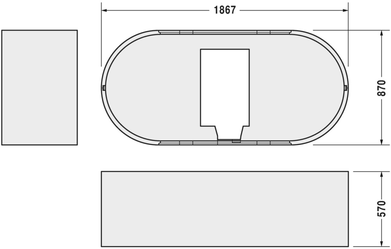 Duravit kád burkolat 790415000000000