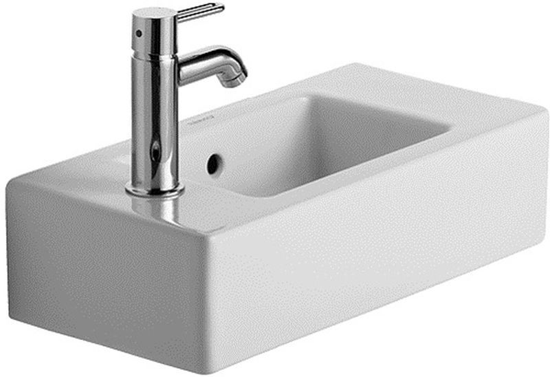 Duravit Vero mosdótál 50x25 cm négyszögletes beépíthető fehér 07035000091