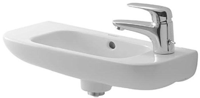 Duravit D-Code mosdótál 50x22 cm félkör alakú klasszikus fehér 07065000082