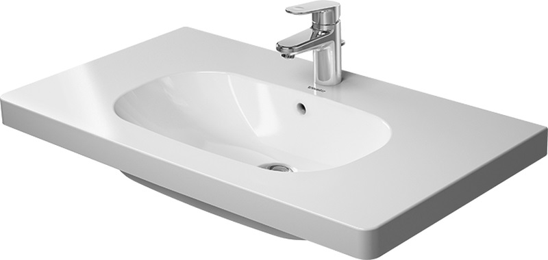 Duravit D-Code mosdótál 85x48 cm négyszögletes klasszikus-beépíthető-pulttal együtt fehér 03428500002