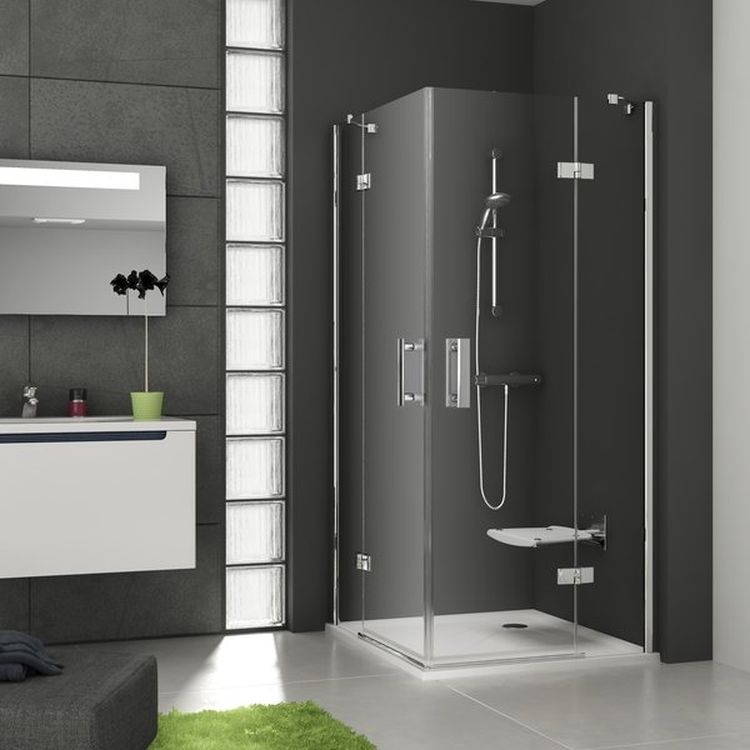 Ravak SmartLine zuhanykabin 80x80 cm négyzet króm fényes/átlátszó üveg 1SV44A00Z1