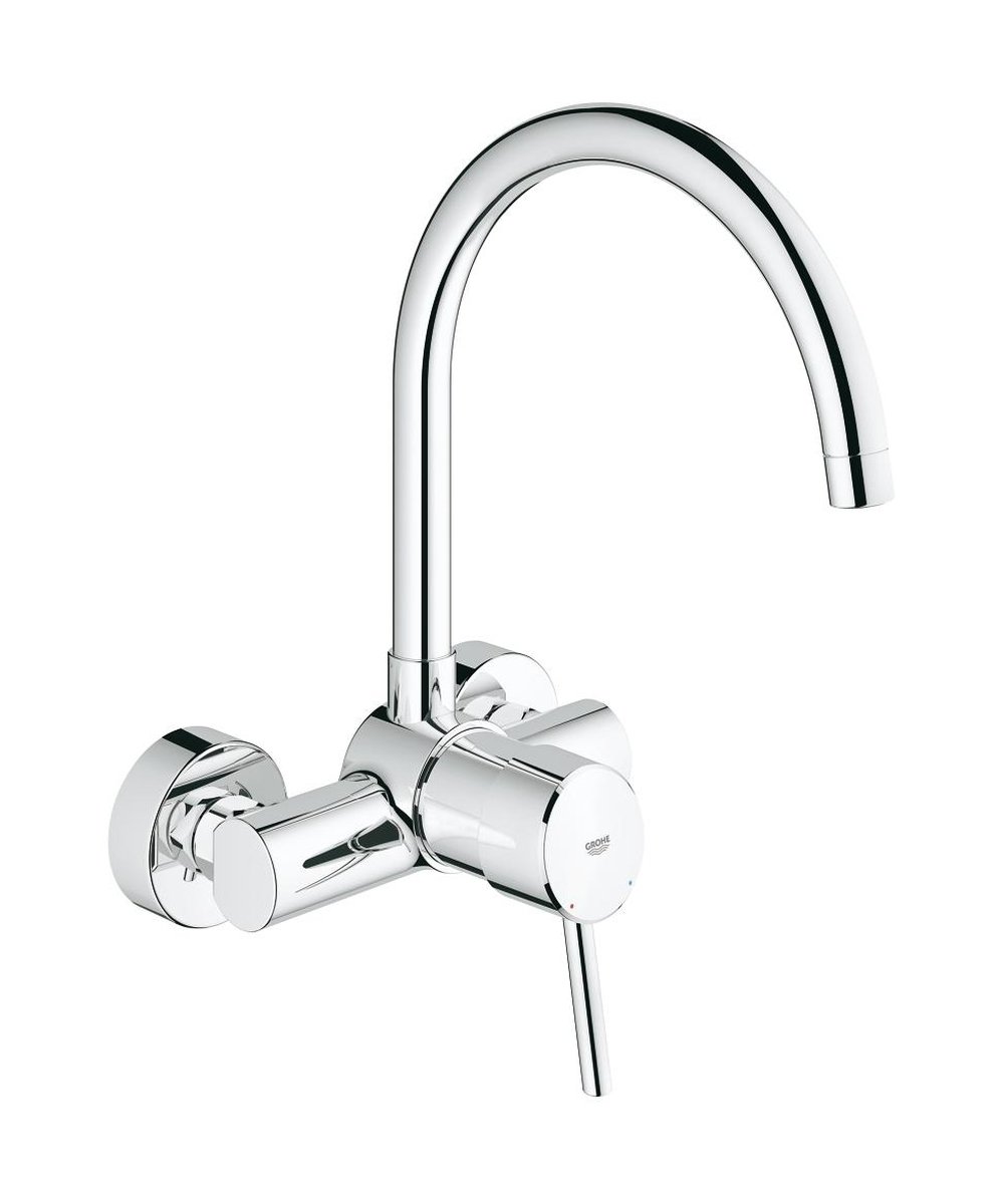 Grohe Concetto konyhai csaptelep fali StarLight Chrome 32667001