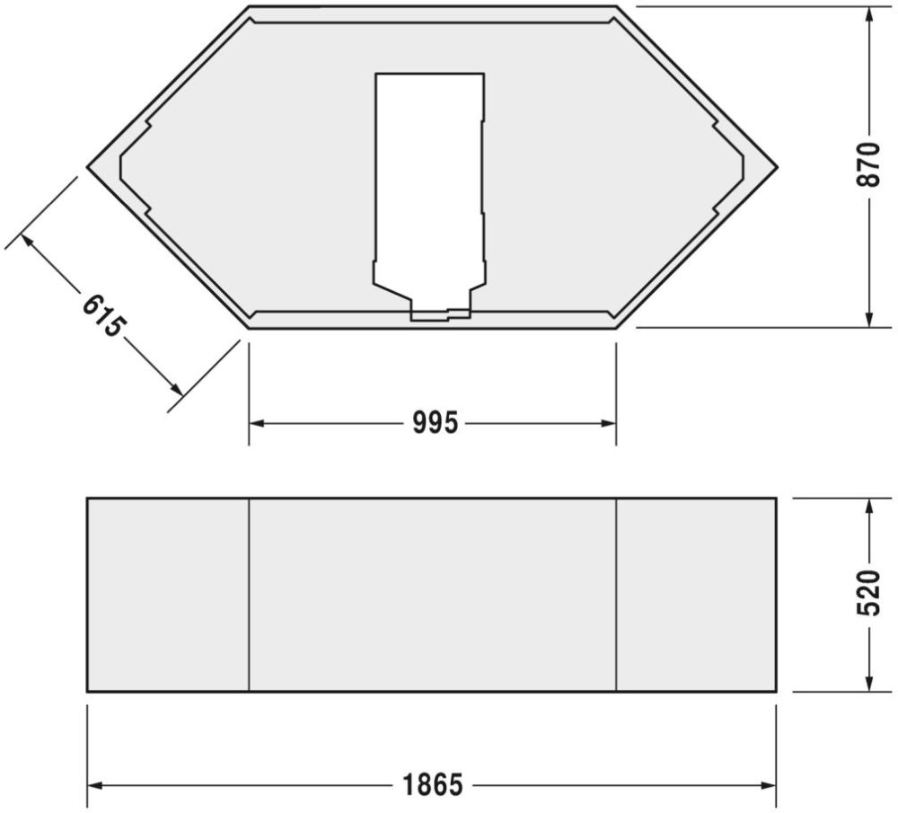 Duravit D-Code kád burkolat 790477000000000