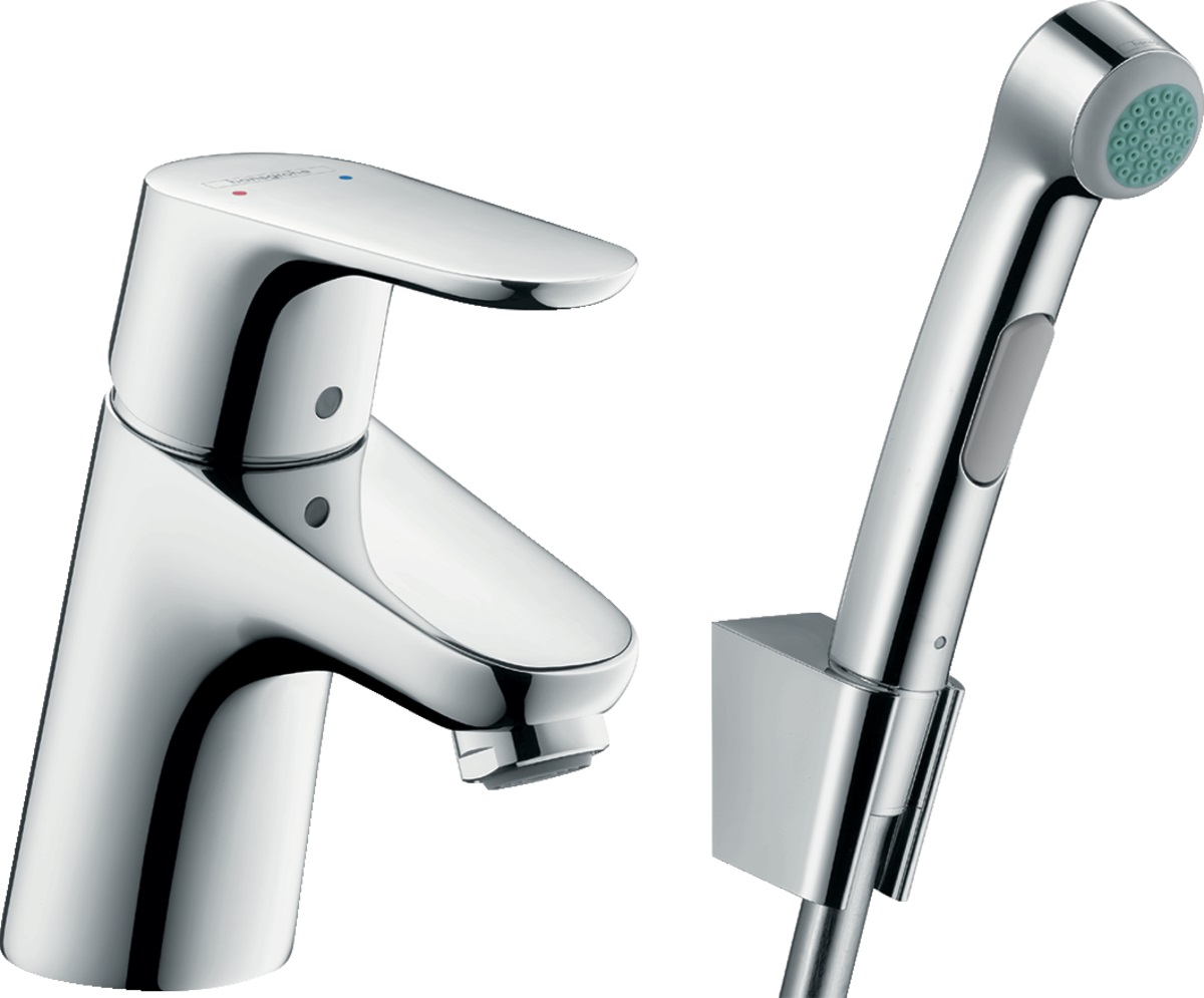 Hansgrohe Focus mosdócsap bidés zuhanyfejjel álló króm 31926000