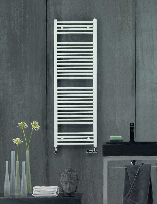 Zehnder Virando Bow Basic fürdőszoba radiátor íves 78.6x59 cm fehér ABT-080-060