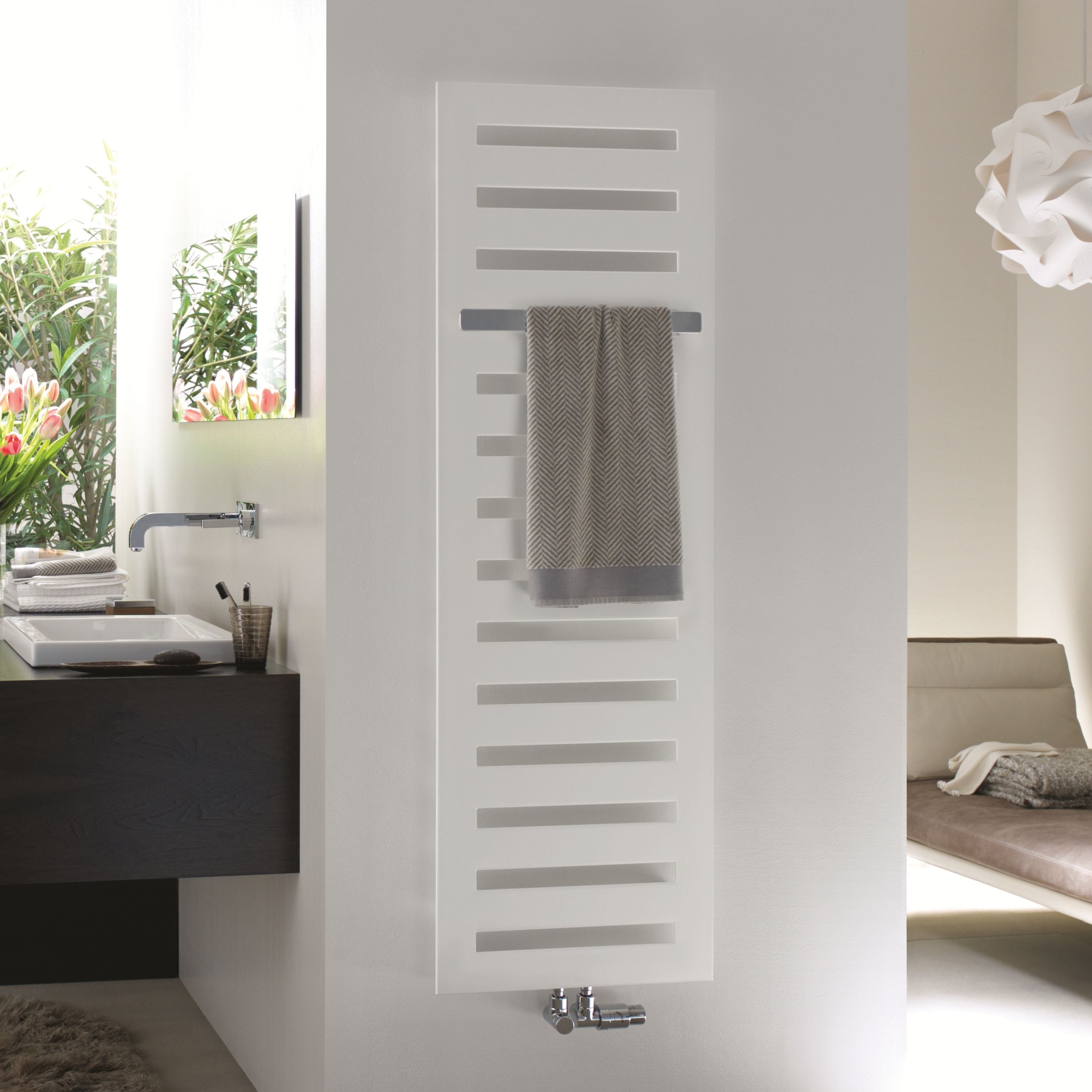 Zehnder Metropolitan fürdőszoba radiátor dekoratív 154x40 cm fehér MEP-150-040