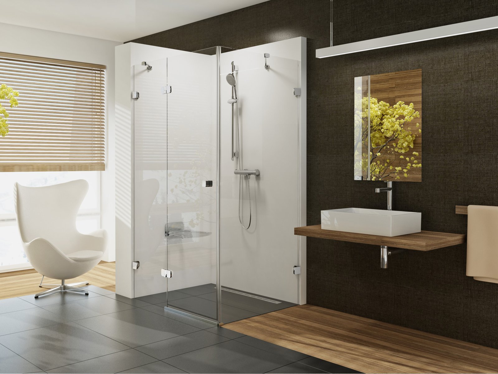 Ravak Brillant zuhanykabin 120x80 cm négyszögletes króm fényes/átlátszó üveg 0ULG4A00Z1