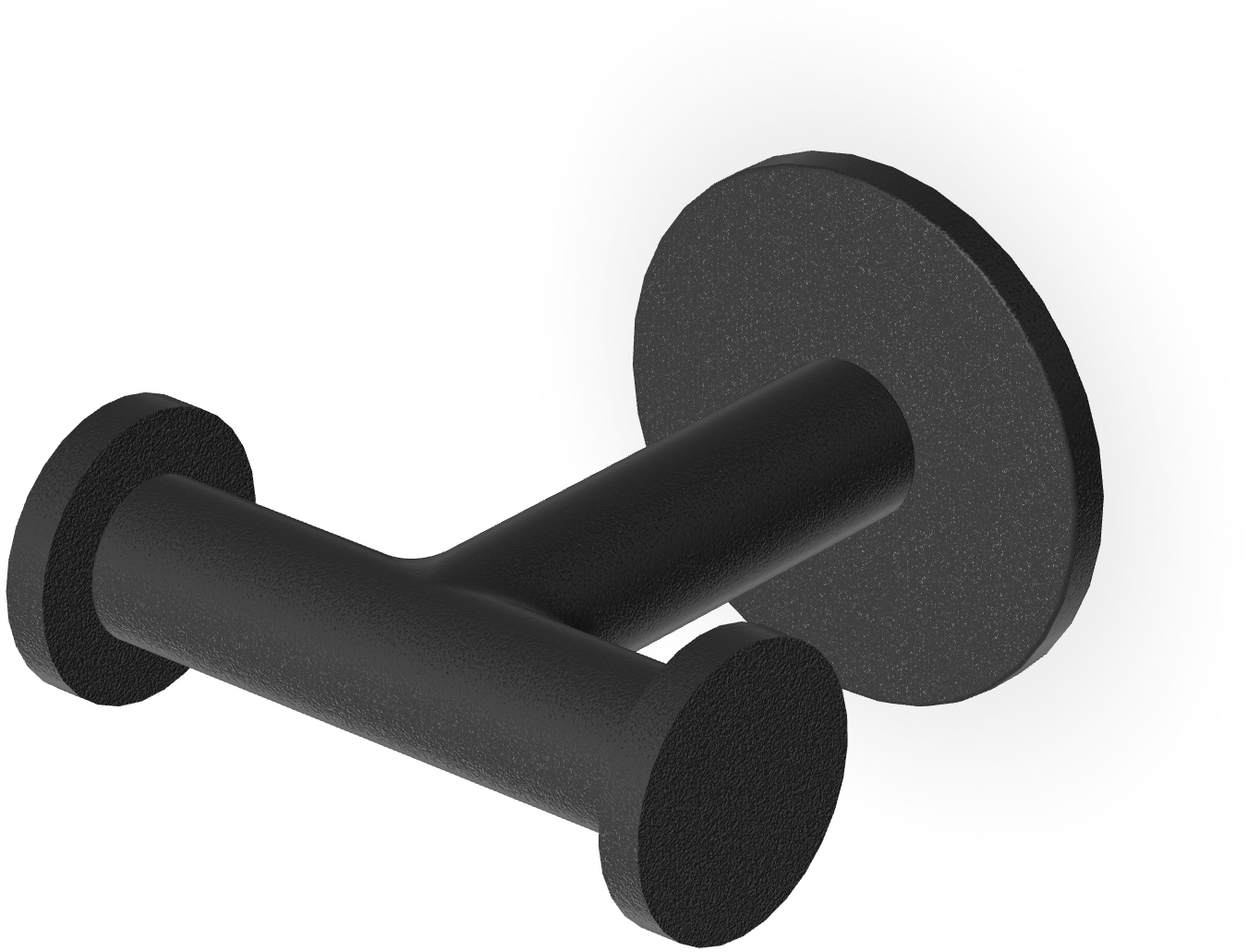 Zucchetti Pan törölközőtartó fekete ZAC651.N1