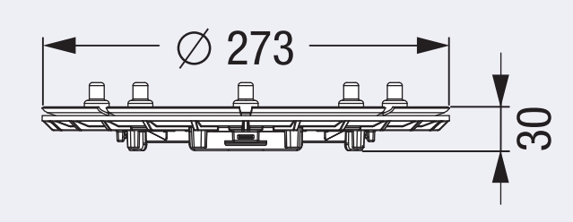 Kessel zuhany lefolyó cm 48410
