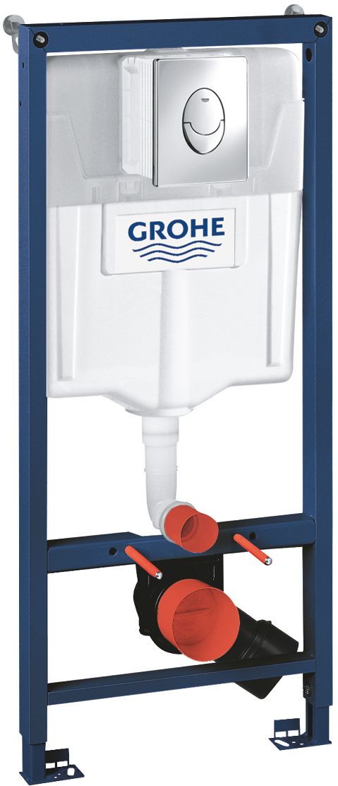 Grohe Rapid SL falsík alatti keret öblítőgombbal függő csészéhez 38721001