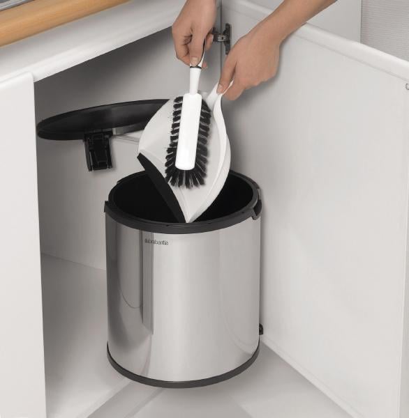 Brabantia De Luxe szemeteskosár 15 l acél-fekete 418181