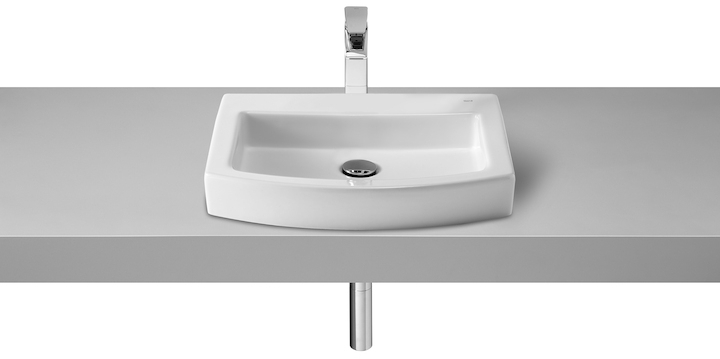 Roca Hall mosdótál 52x44 cm négyszögletes mosdótálak fehér A32788200M