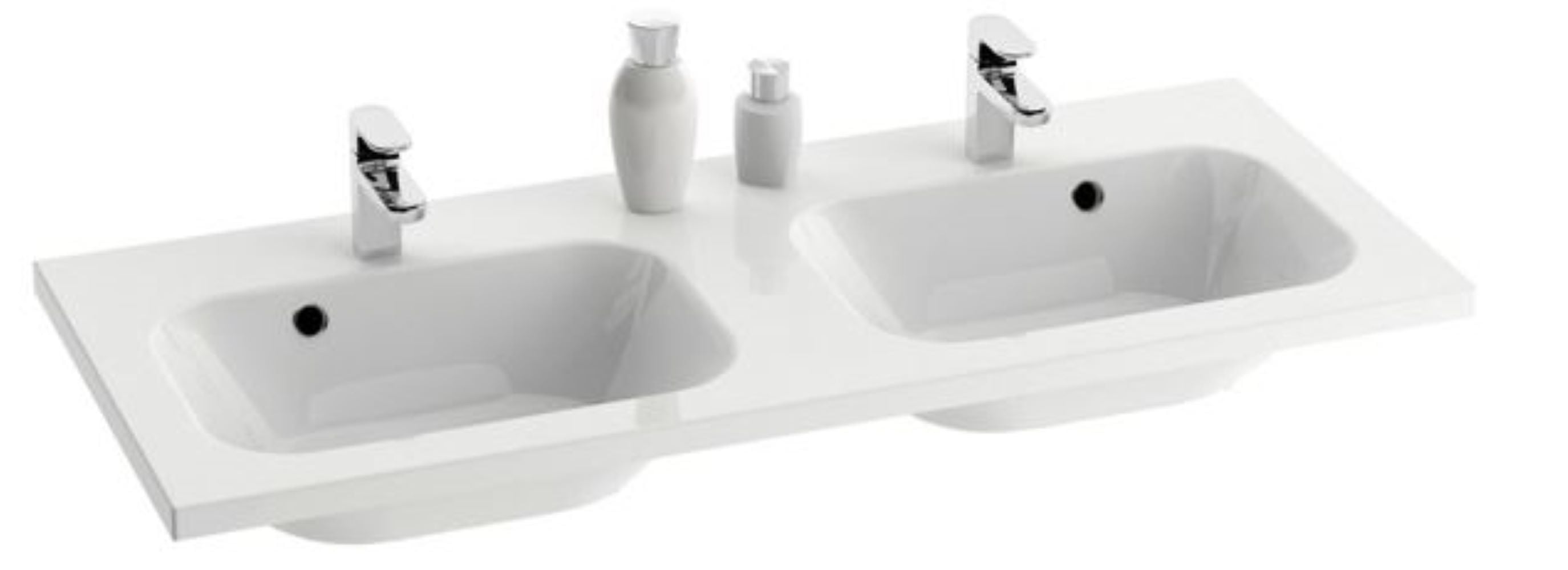 Ravak Chrome mosdótál 120x49 cm négyszögletes beépíthető fehér XJG01112000