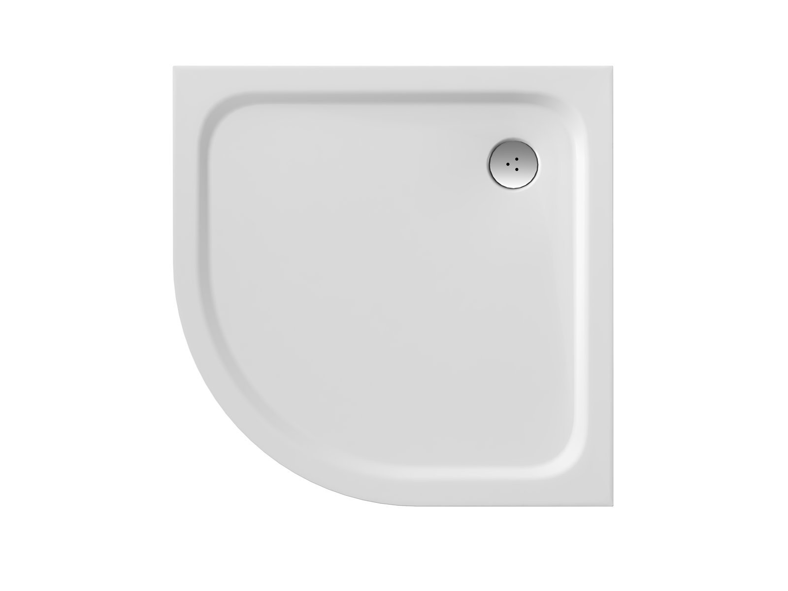 Ravak Elipso Pro félkör alakú zuhanytálca 90x90 cm fehér XA247701010