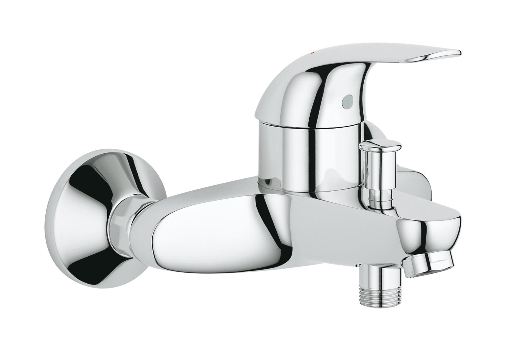 Grohe Euroeco kád és zuhany csaptelep fali StarLight Chrome 32743000