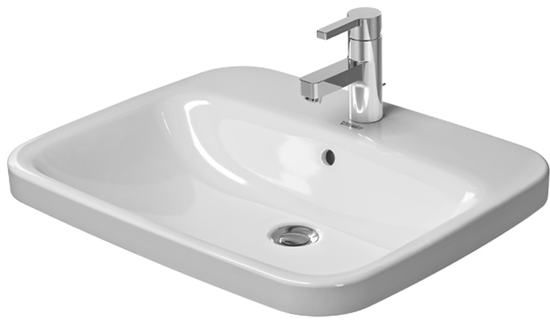 Duravit DuraStyle mosdótál 61.5x49.5 cm négyszögletes süllyesztett fehér 0374620000