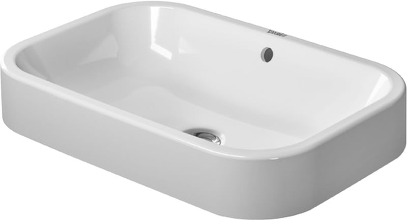 Duravit Happy D.2 mosdótál 60x40 cm négyszögletes mosdótálak fehér 2314600000