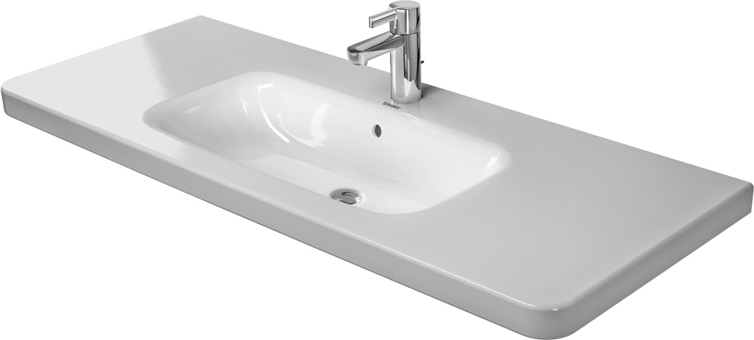 Duravit DuraStyle mosdótál 120x48 cm négyszögletes klasszikus-beépíthető-pulttal együtt fehér 23201200001