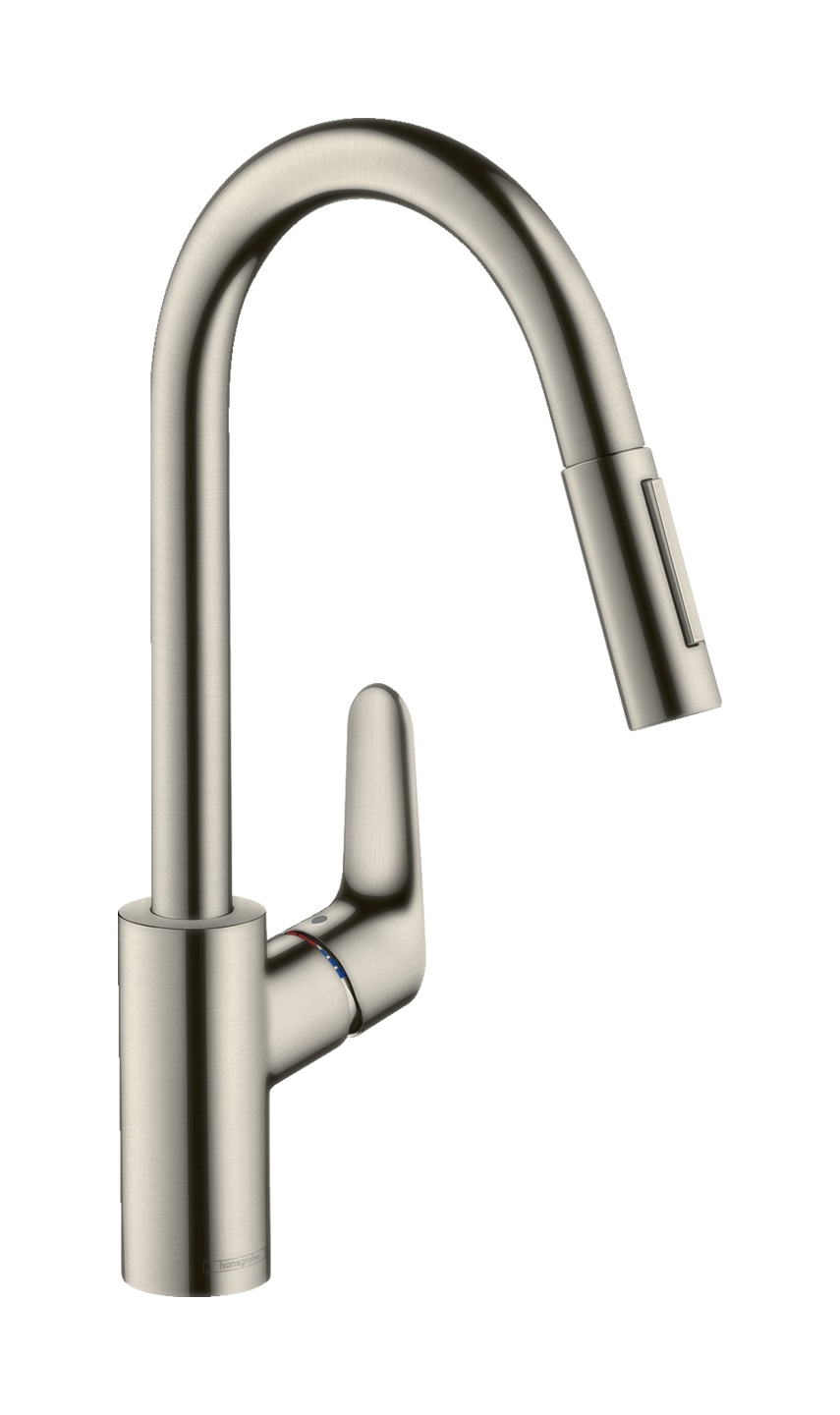 Hansgrohe Focus M41 konyhai csaptelep álló rozsdamentes acél 31815800