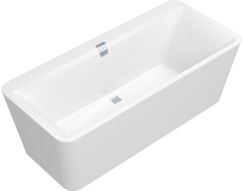 Villeroy & Boch Squaro Edge 12 térben álló kád 180x80 cm négyszögletes fehér UBQ180SQE7PDV-01