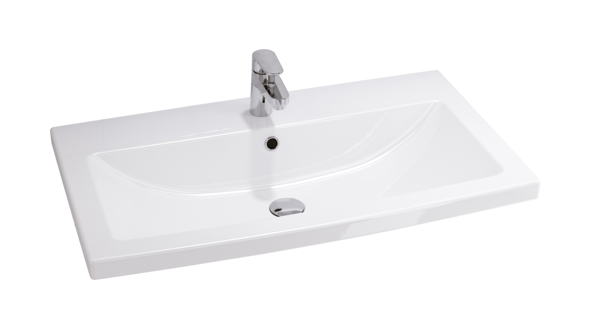 Cersanit Como mosdótál 80x45 cm négyszögletes beépíthető fehér K32-004-BOX