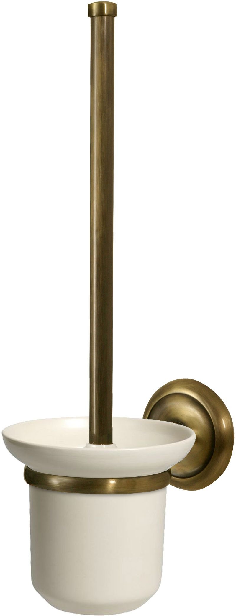 BISK Deco wc kefe felrögzíthető sárgaréz-kerámia 00412