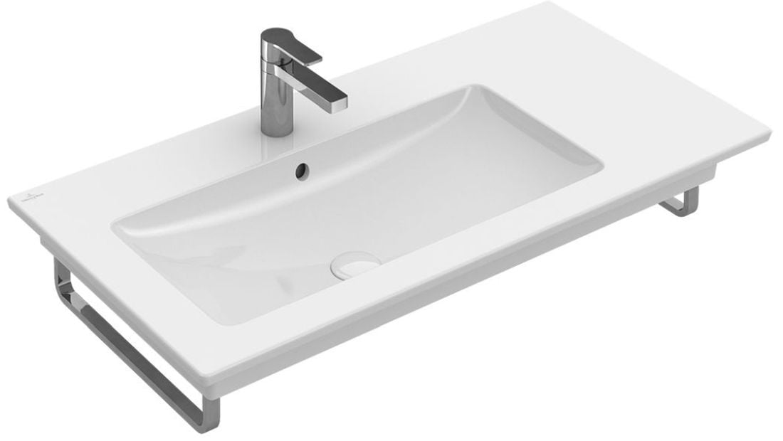 Villeroy & Boch Venticello mosdótál 100x50 cm négyszögletes klasszikus-beépíthető-pulttal együtt fehér 4134L101