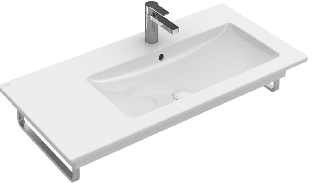 Villeroy & Boch Venticello mosdótál 100x50 cm négyszögletes klasszikus-beépíthető-pulttal együtt fehér 4134R1R1