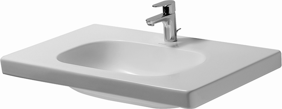 Duravit D-Code mosdótál 85x48 cm négyszögletes klasszikus fehér 03528500002