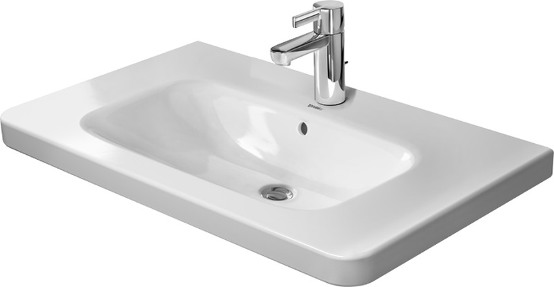 Duravit DuraStyle mosdótál 80x48 cm négyszögletes klasszikus-beépíthető fehér 2320800000