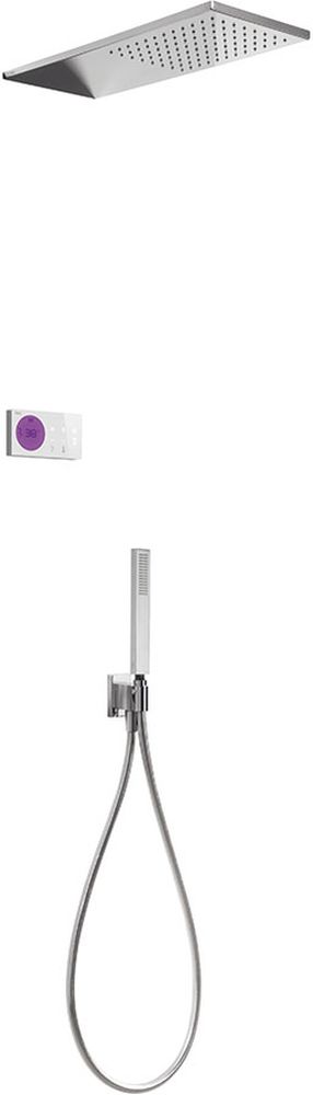 Tres Shower Technology zuhany készlet beépített termosztáttal trópusi zuhany opcióval króm 092.865.51