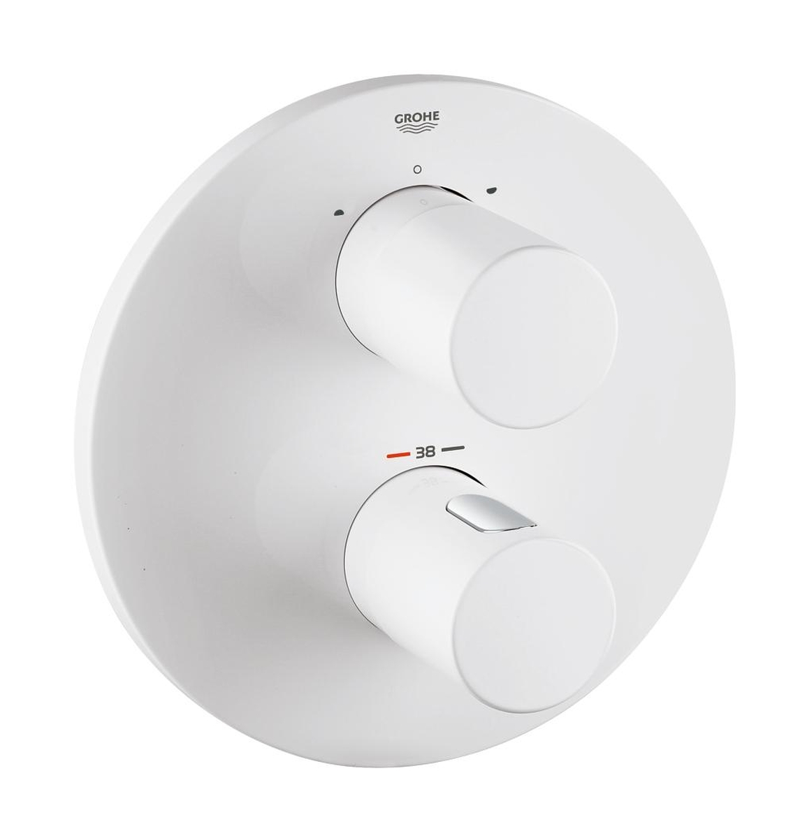 Grohe Grohtherm 3000 Cosmopolitan bateria wannowo-prysznicowa podtynkowa termostatyczna biała/chrom 19468LS0