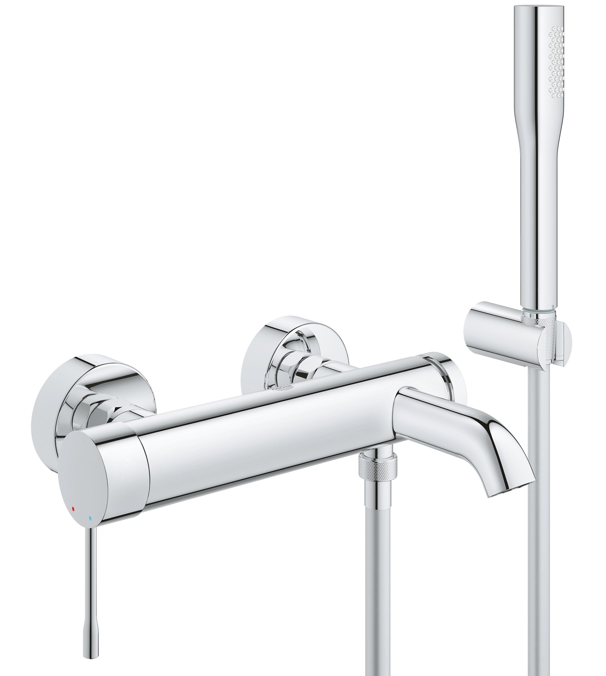 Grohe Essence kád és zuhany csaptelep fali StarLight Chrome 33628001