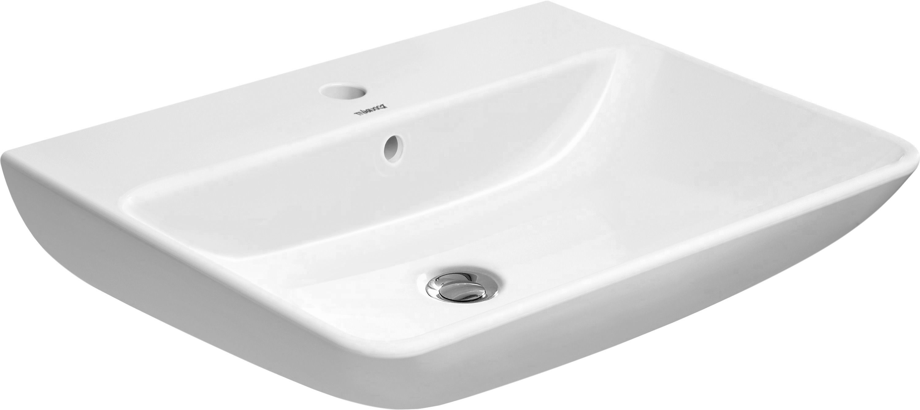 Duravit ME by Starck mosdótál 65x49 cm négyszögletes klasszikus fehér 2335650000