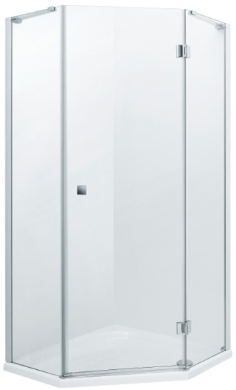 Roca Metropolis zuhanykabin 90x90 cm króm fényes/átlátszó üveg AMP3709012M